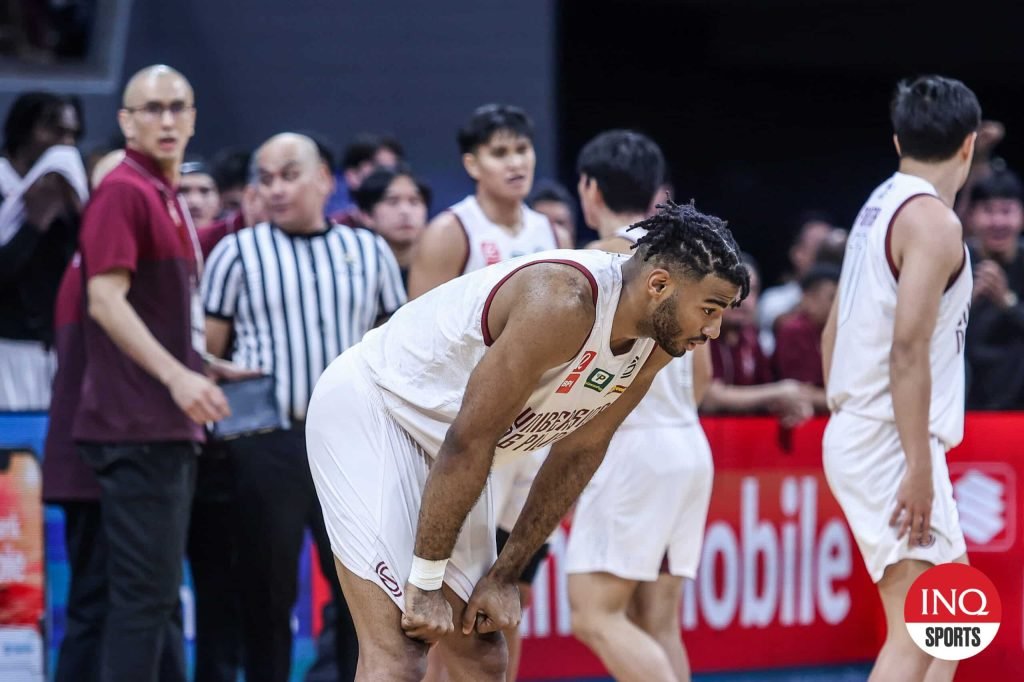 UP Fighting Maroons' Francis Lopez in Game 2 of the UAAP Season 87 men's basketball Finals against La Salle Green Archers.