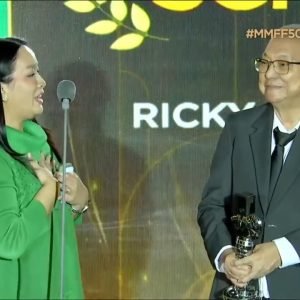 'Green Bones' written by National Artist Ricky Lee and Angeli Atienza wins the Best Screenplay award at the Metro Manila Film Festival 2024 Gabi ng Pa