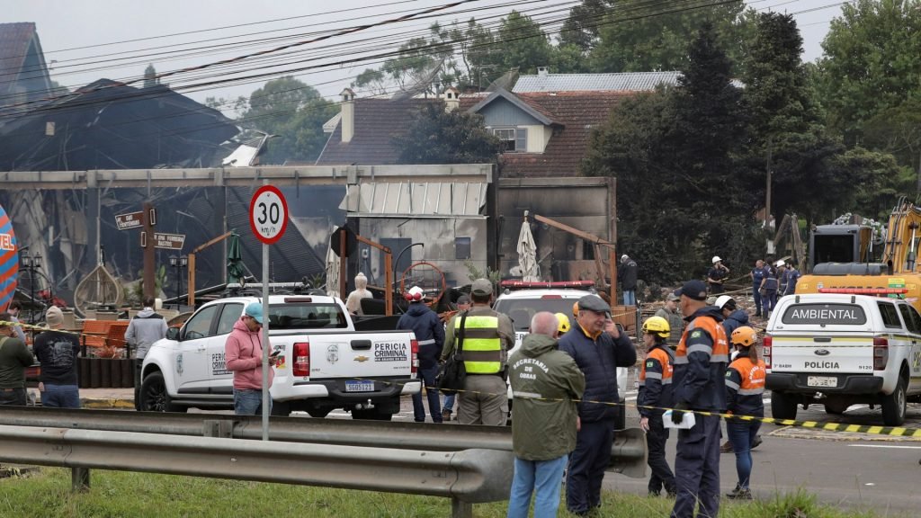 Horror as at least 10 people killed and 17 injured after plane crashes into popular tourist town in Brazil