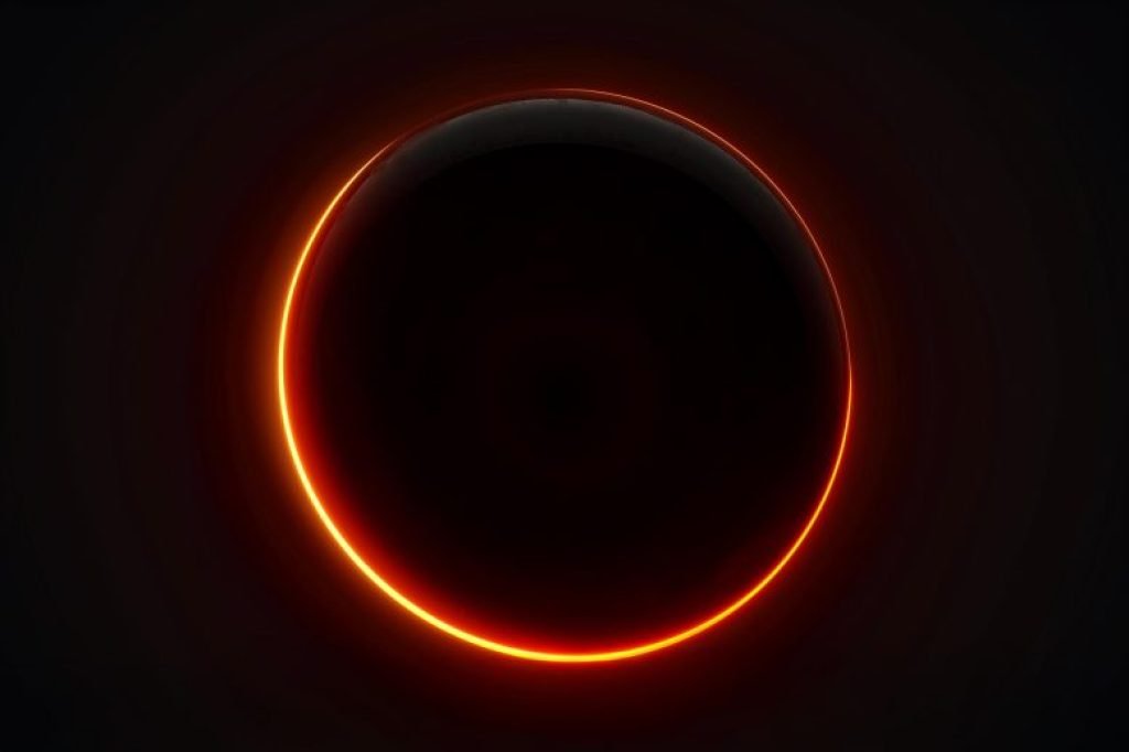 Black Hole Photon Ring Art Concept