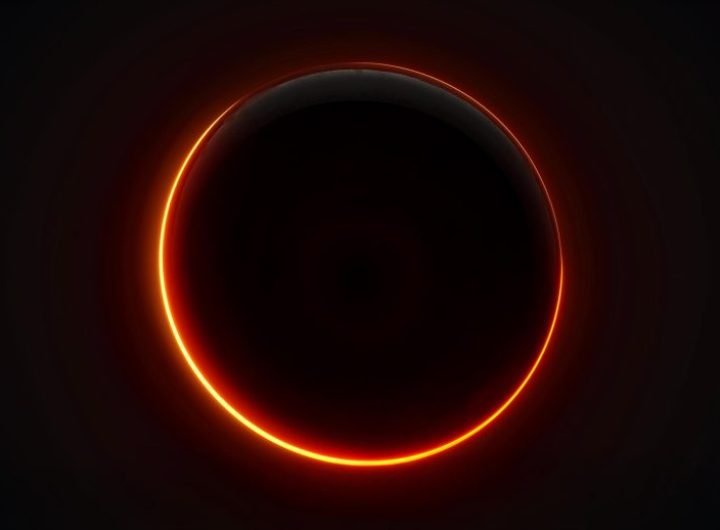 Black Hole Photon Ring Art Concept