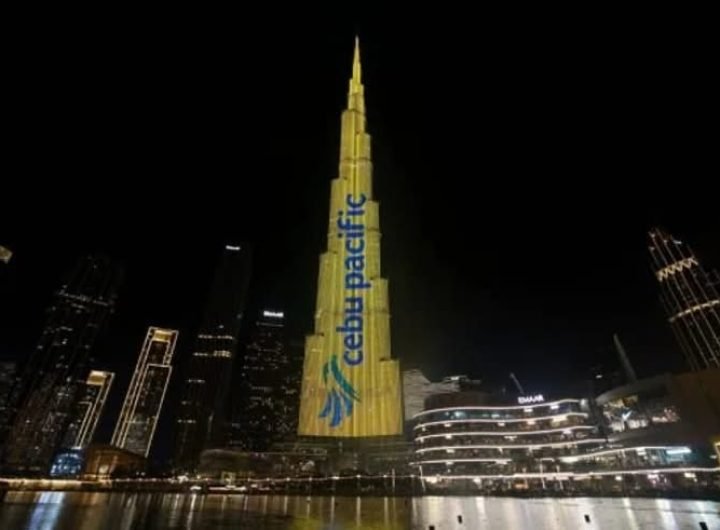 In a historic first for a Philippine company, Cebu Pacific (CEB) on Saturday took over Dubai’s Burj Khalifa with a “Fly to Happy, Fly to the Philippin