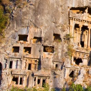 Inside ancient cities of the dead where people were buried in cliff faces - with bizarre tie to Santa Claus