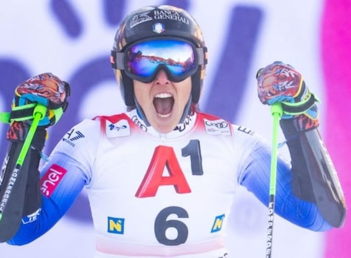 Italy's Brignone wins World Cup giant slalom, earns 1st victory for her team in Austrian event since 2002