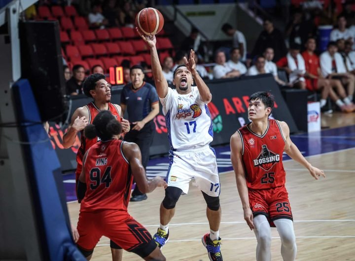 TNT Tropang Giga veteran guard Jayson Castro during a PBA Commissioner's Cup game against Blackwater Bossing.