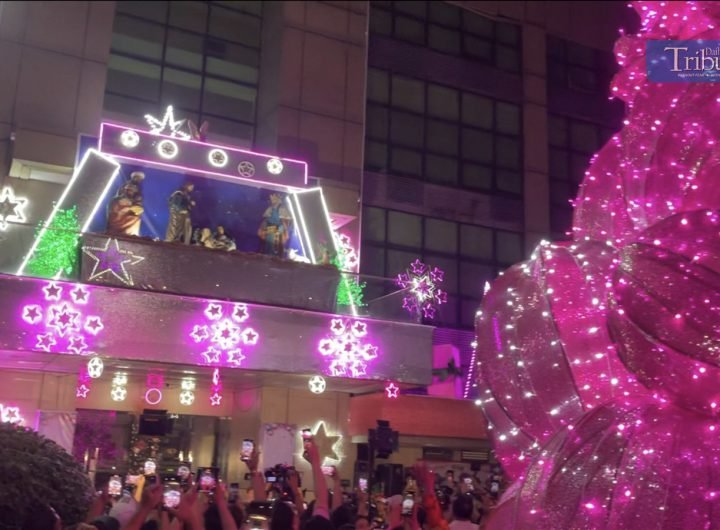 LOOK: Pasay City welcomes the holiday season with the lighting of a 36-foot Christmas tree at Pasay City Hall on Tuesday, 3 December 2024.