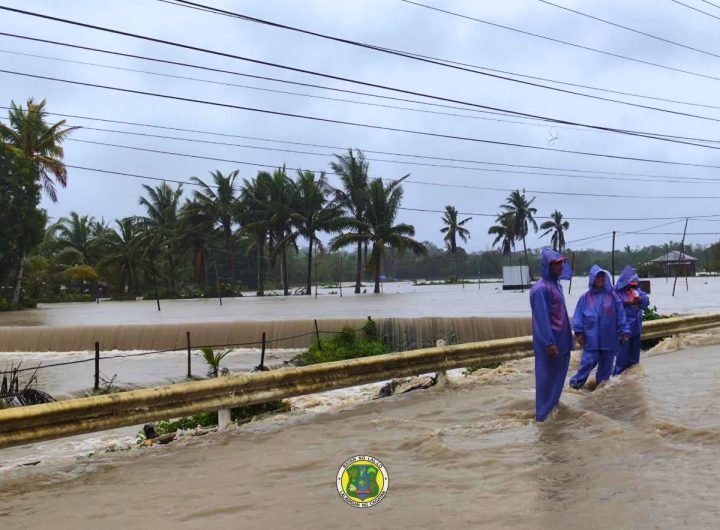 LOOK: Roads in Lal-lo, Cagayan, submerged due to continuous heavy rains from the northeast monsoon.