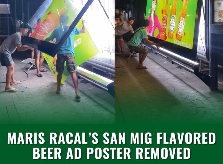 Maris Racal’s San Mig Flavored Beer ad poster removed