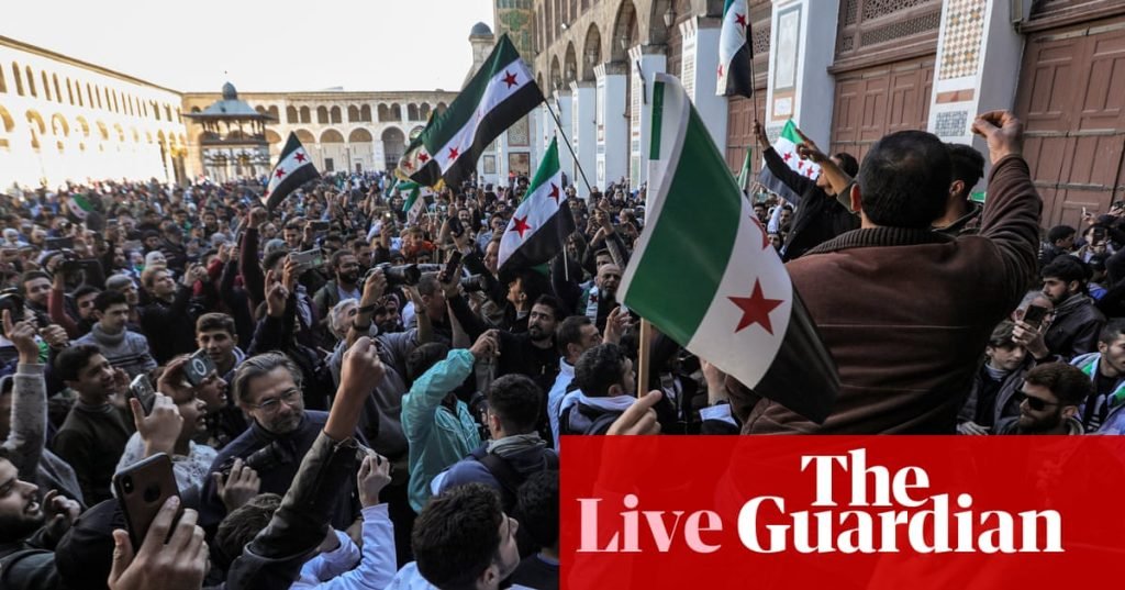 Middle East crisis live: new Syria leaders sending ‘constructive’ signals, says UN, as thousands gather at Damascus mosque | Syria