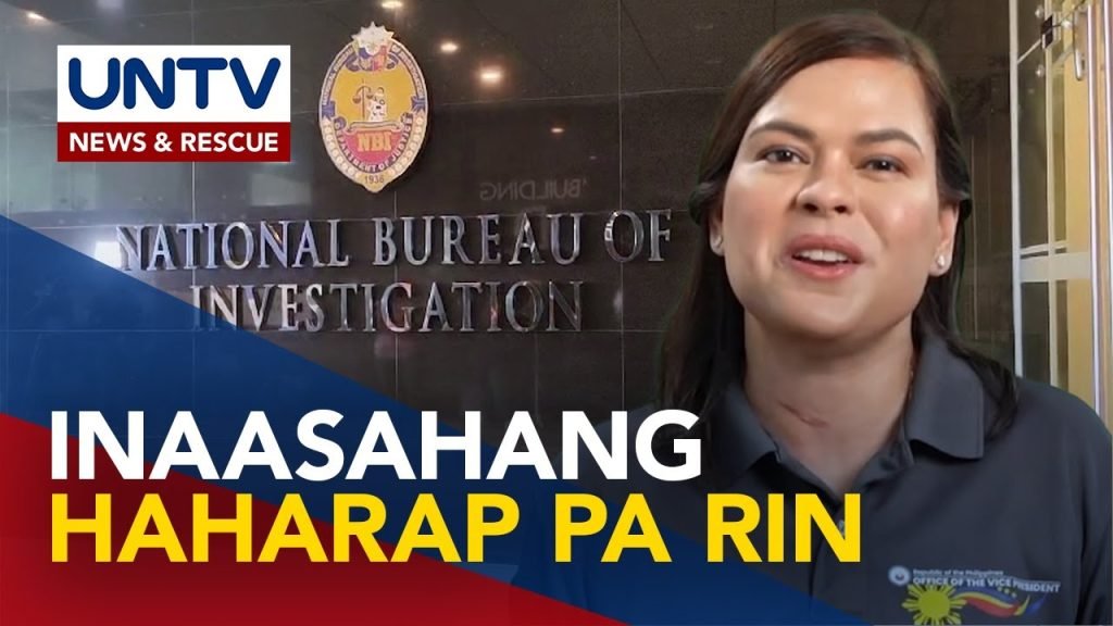 NBI, inaasahang haharap si VP Sara Duterte sa kanilang tanggapan