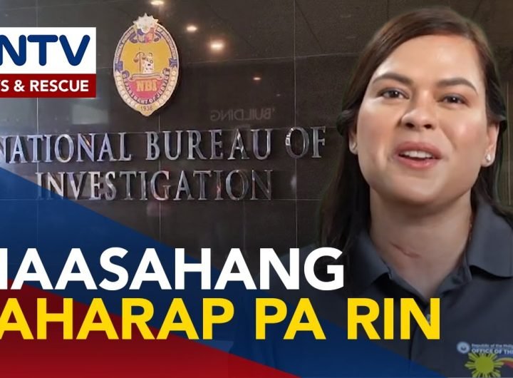 NBI, inaasahang haharap si VP Sara Duterte sa kanilang tanggapan