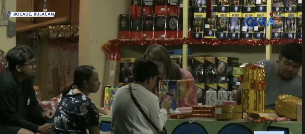 New Year 2025 revelers start buying firecrackers in Bocaue