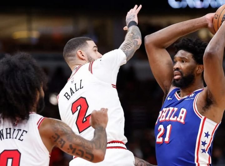 Out for seven games due to a left knee injury, Joel Embiid returns and carries the 76ers to their fourth win in five games