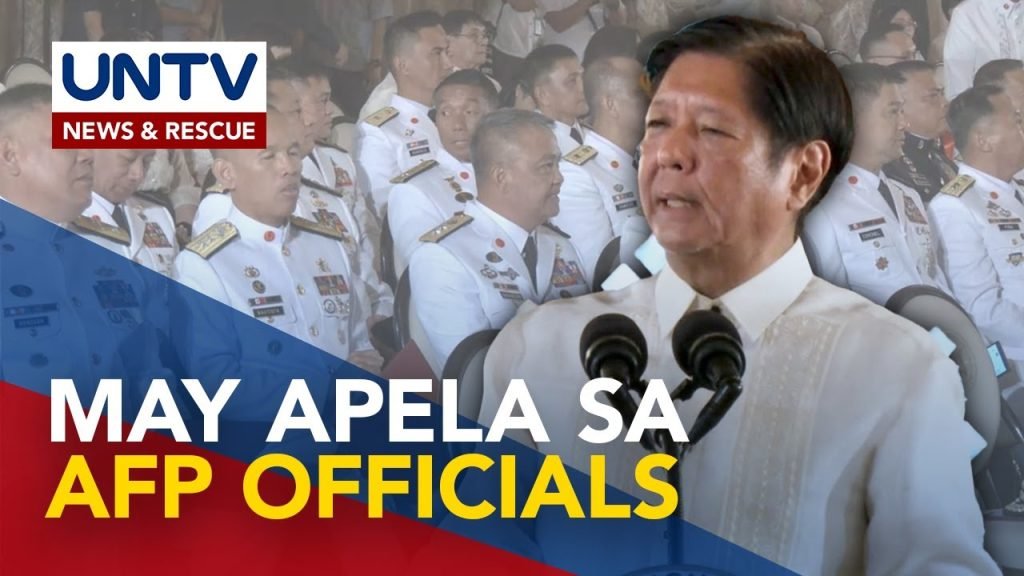 PBBM, may apela sa AFP officials sa gitna ng isyu sa pulitika at mga kinakaharap na hamon ng bansa