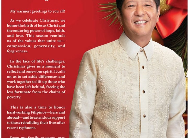 PBBM sends well wishes to every Filipino home