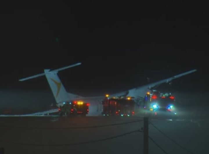 Passengers say plane filled with smoke after fiery landing in Halifax