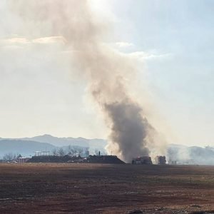 Plane burst into flames after skidding off runway