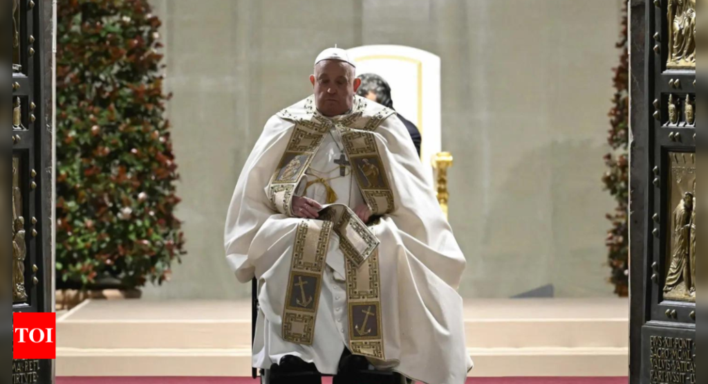 Pope Francis brings Holy Year and message of hope to Rome's main prison | World News