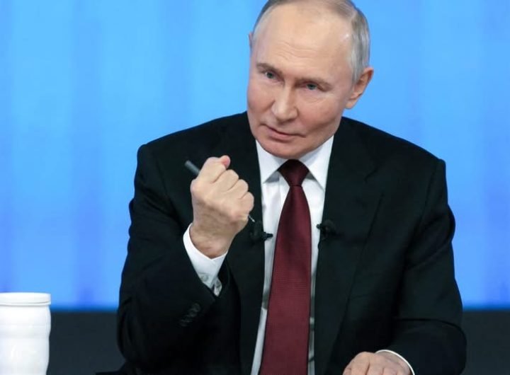 Putin dismisses an assertion that Russia was in a weak position, saying that Russia had got much stronger since he ordered troops into Ukraine in 2022