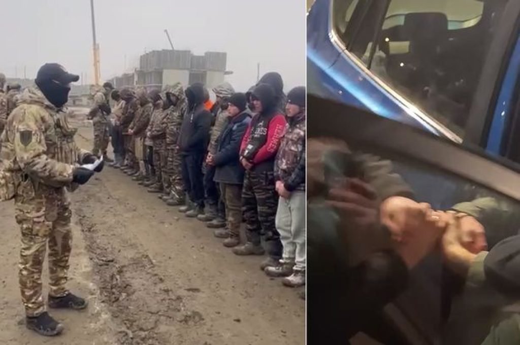 Putin's secret police hauls young Russians out of cars and forces them to enlist in army