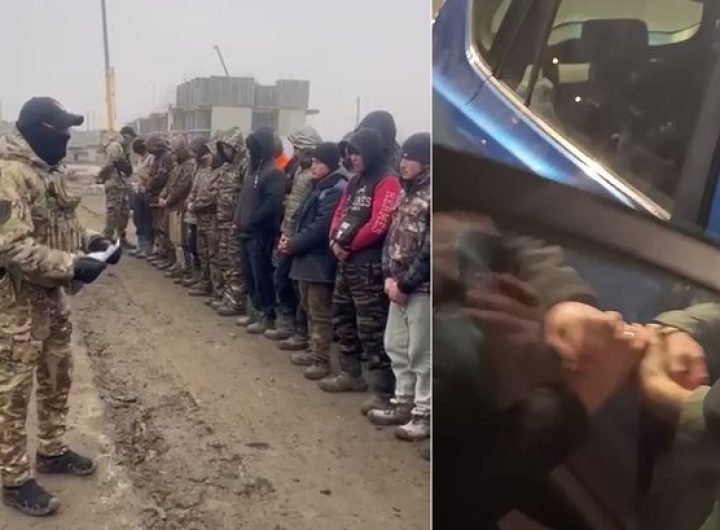 Putin's secret police hauls young Russians out of cars and forces them to enlist in army