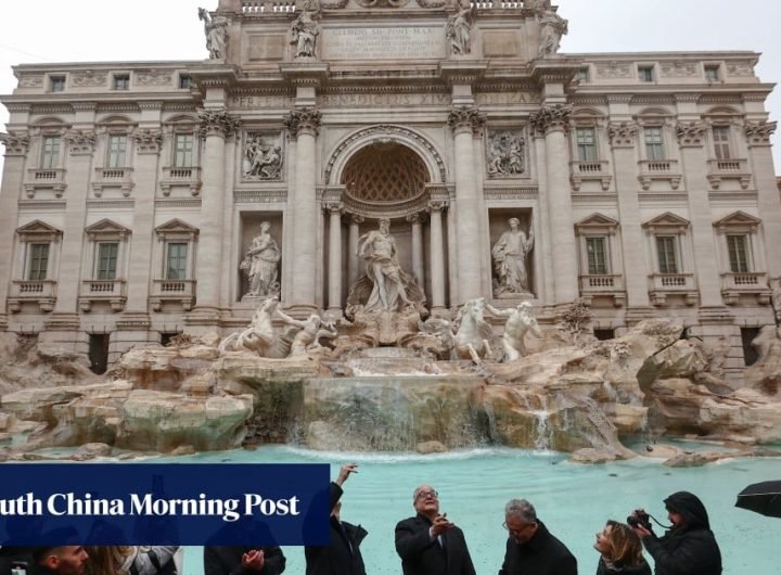 Rome’s Trevi Fountain reopens to limited crowds after 3-month clean-up