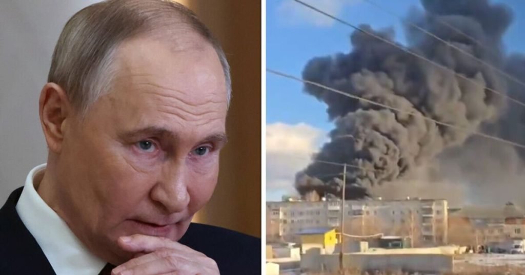 Russia burning as insane footage shows factory up in flames | World | News