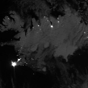 Satellites spy red-hot lava threaten Iceland's Blue Lagoon