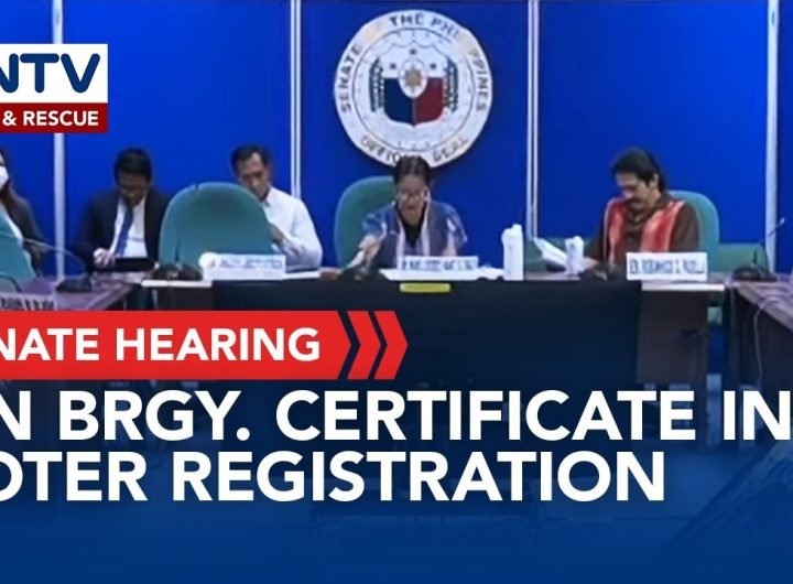 Senate tackles issues re barangay certificate as document for voter registration