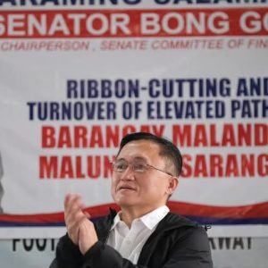 Senator Christopher “Bong” Go led the ribbon-cutting and turnover ceremony of a newly constructed footbridge in Barangay Malandag, Malungon, Sarangani