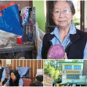 SOCIAL ENTERPRISE Sister Guadalupe Bautista (top) says Mountain Maid Training Center’s fresh ube (purple yam) and strawberries are sourced from local farmers who have become its partners in bringing quality food products to its loyal patrons, many of them tourists who don’t mind the queue at Good Shepherd convent on Gibraltar Road in Baguio City. Sales have helped send the training center’s young workers, seen here with Sister Guadalupe, to school. —PHOTOS BY NEIL CLARK ONGCHANGCO