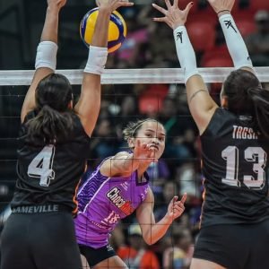 Sisi Rondina powers through with 26 points to negate Trisha Tubu's 31-point bomb as up-and-down Choco Mucho arrests its slide versus gutsy Farm Fresh.