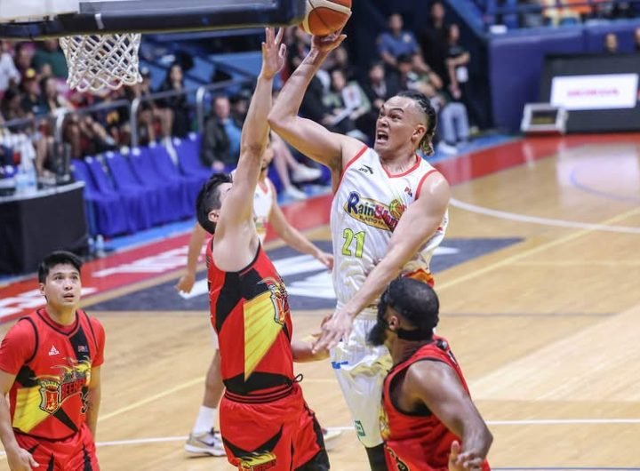 Six Rain or Shine players reach double-digit scoring in a masterful takeover of mighty San Miguel, while guest team Hong Kong Eastern stifles lowly Bl