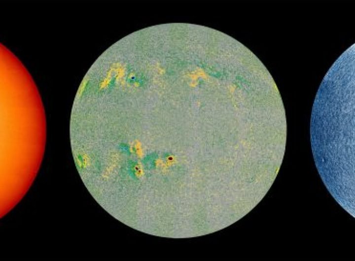 Three Views of Sun Surface