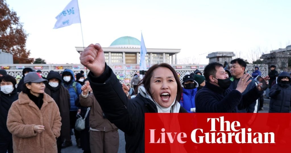 South Korea crisis live: President Yoon faces impeachment calls amid martial law outcry | South Korea