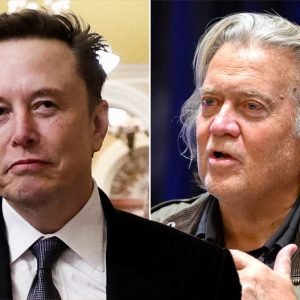 Steve Bannon mocks ‘toddler’ Elon Musk after he tells X user to ‘f*** yourself’ over visa bust-up