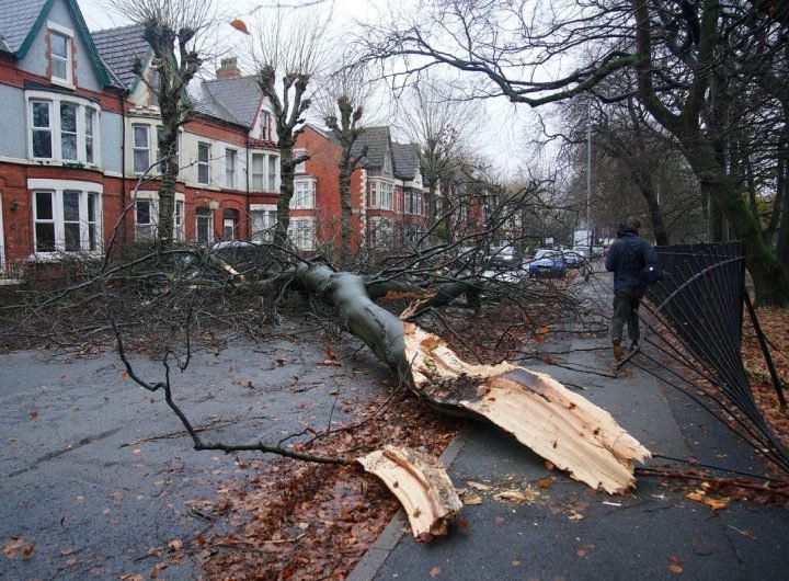 Storm Darragh news: Met Office weather warnings continue after two people killed and near 100mph winds