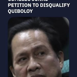 The Commission on Elections junks the petition to disqualify arrested doomsday preacher Apollo Quiboloy from running for the 2025 senatorial elections