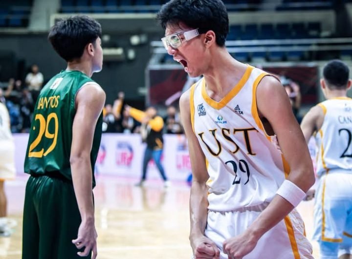 The UST Tiger Cubs overcome the twice-to-beat advantage of the FEU Baby Tamaraws to march to the UAAP junior high school basketball finals. #UAAPSeaso