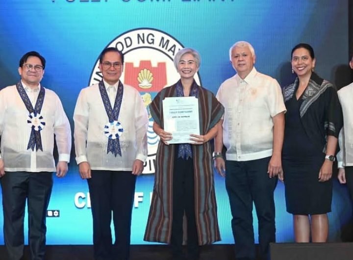 The award recognizes the city government’s full compliance with the standards and regulations set by the Philippine Disaster Risk Reduction and Manage