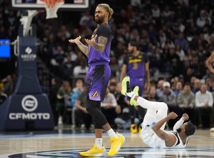 D'Angelo Russell Lakers vs Timberwolves NBA