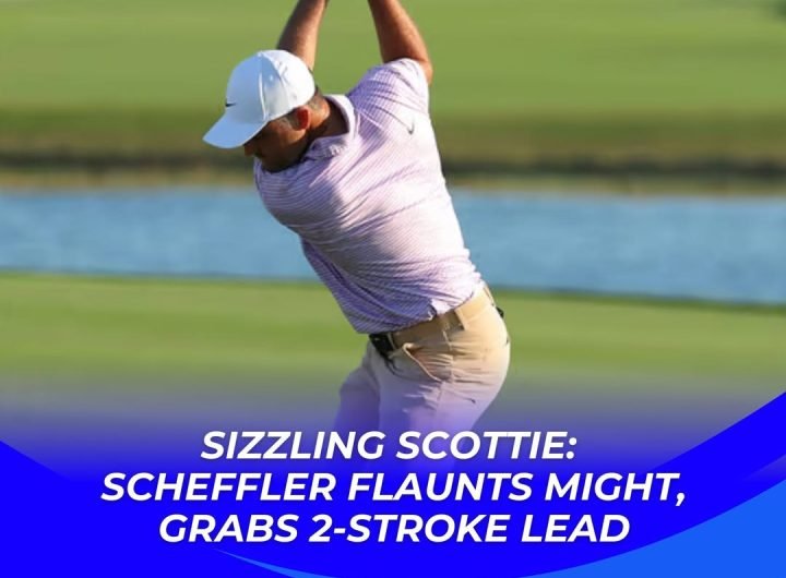 Top-ranked defending champion Scottie Scheffler fired a bogey-free eight-under par 64 to seize a two-stroke lead after Friday’s second round of the He