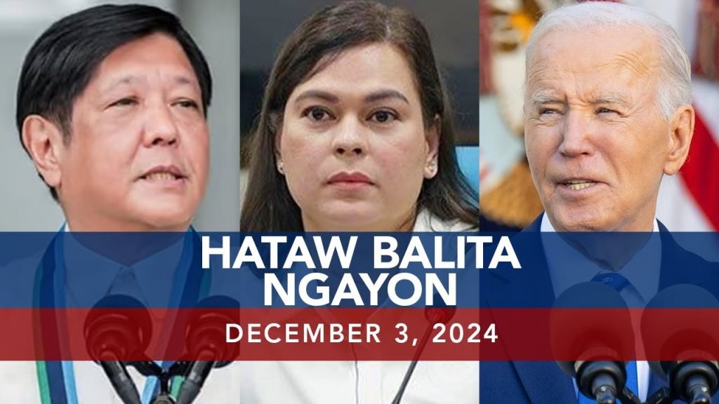 UNTV: Hataw Balita Ngayon | December 03, 2024