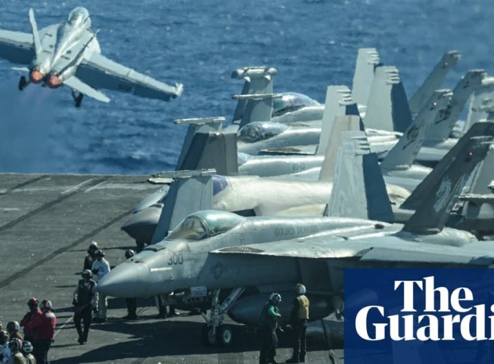 US shoots down two of its own navy pilots over Red Sea in ‘apparent friendly fire’ incident | US military