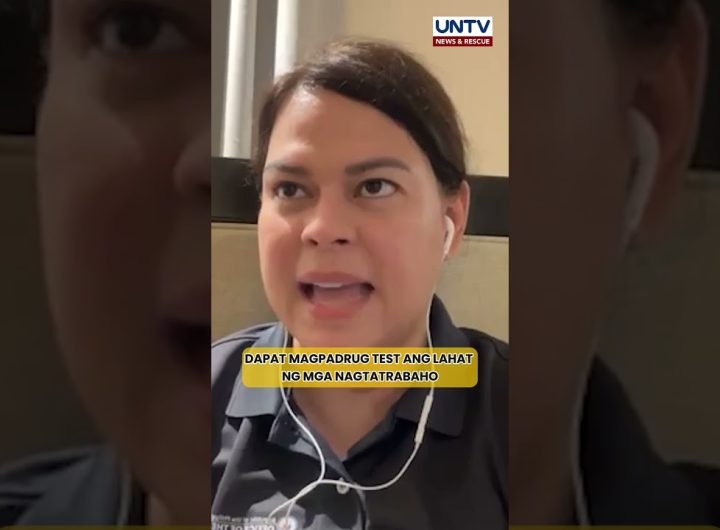 VP Sara, muling hinamon ang mga gov’t official na magpa-drug test na