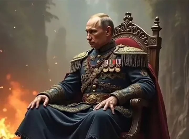 Vladimir Putin turned into ancient tsarist emperor in bizarre tribute portrait