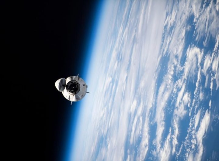 SpaceX Dragon Spacecraft Departs International Space Station Above South Pacific Ocean