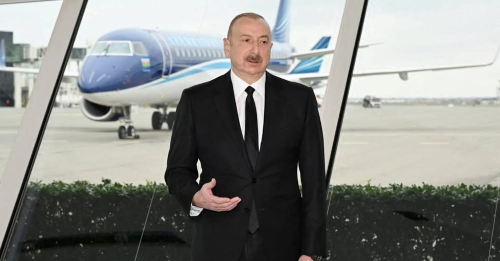 “We witnessed clear attempts to cover up the matter,” says Azerbaijan President Ilham Aliye, who has close ties to Russia and was educated at one of M