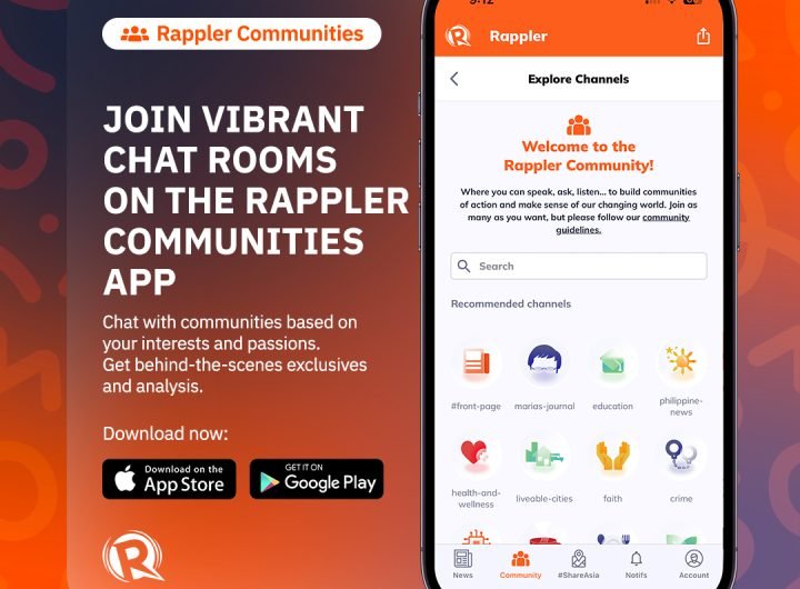 We’re transforming the news landscape with you. Download the #RapplerCommunities app today.