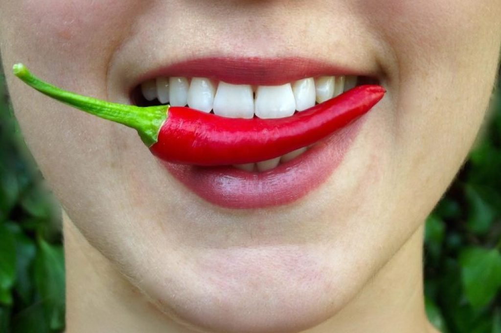 Eating Hot Chili Pepper